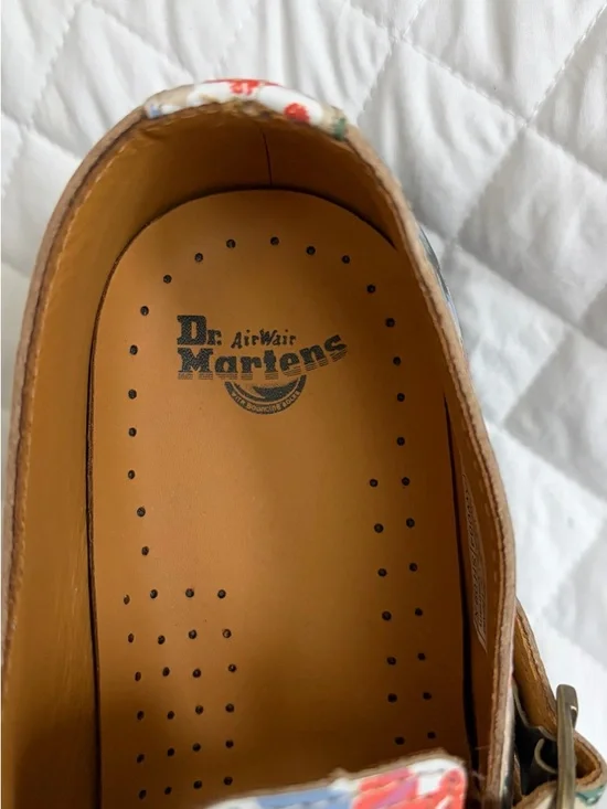 Dr. Martens Tan Leather Mary Jane Shoes - Picture 3 of 8